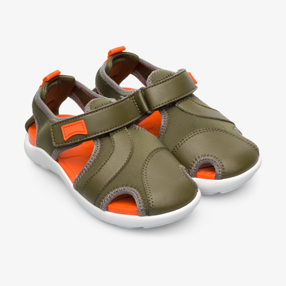 Camper Wous Green - Camper Boys Sandals ||4931-KZIPD||